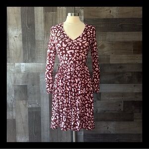 NWT! ModCloth pink leopard print dress XSmall feminine Lovecore romantic party